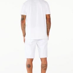 MENS SHORTS Denim JACOB SHORT-WHITE