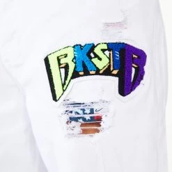 MENS SHORTS Denim JACOB SHORT-WHITE