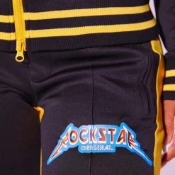 WOMENS TRACK SETS MILLIE TRACKSET - BLACK/YELLOW 17 WOMENS TRACK SETS MILLIE TRACKSET - BLACK/YELLOW