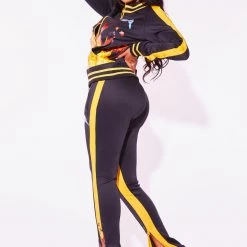 WOMENS TRACK SETS MILLIE TRACKSET - BLACK/YELLOW 13 WOMENS TRACK SETS MILLIE TRACKSET - BLACK/YELLOW