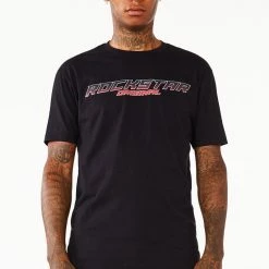 MENS TEES Tops BRUM PRINTED T-SHIRT-BLACK