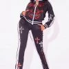 WOMENS TRACK SETS SKULL TRACKSET-BLACK/WHITE