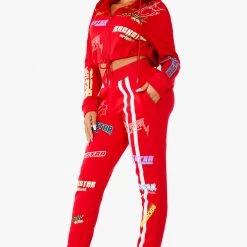 WOMENS TRACK SETS SHAYNA TRACKSET - RED