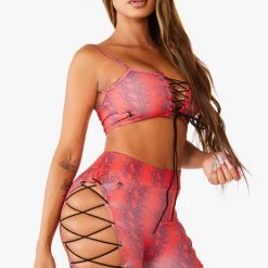 WOMENS ACTIVEWEAR KAYLEE ACTIVE SET - RED