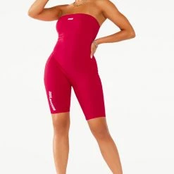 WOMENS ROMPERS & JUMPSUITS QUEENIE ROMPER - RED