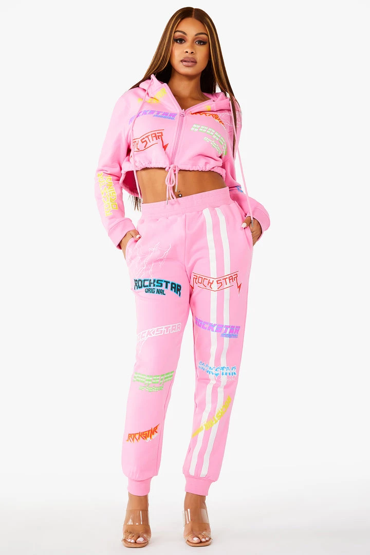 WOMENS TRACK SETS SHAYNA TRACKSET - PINK 3 WOMENS TRACK SETS SHAYNA TRACKSET - PINK