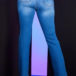 WOMENS JEANS Best Seller RAW HEM FLARE JEAN-MEDIUM WASH 12 WOMENS JEANS Best Seller RAW HEM FLARE JEAN-MEDIUM WASH