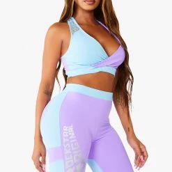 WOMENS ACTIVE SHORT SETS BIANCA ACTIVE BIKER SET - BLUE