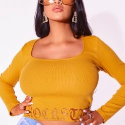 WOMENS TOPS DAVINA SHIRT-GOLD Best Seller