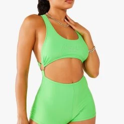 WOMENS ROMPERS & JUMPSUITS LEAH ROMPER - GREEN