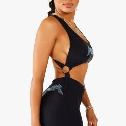 WOMENS ROMPERS & JUMPSUITS LEAH ROMPER - BLACK Best Seller