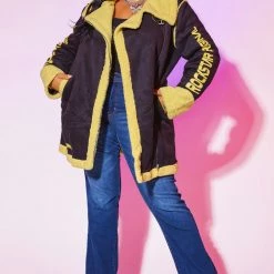 WOMENS JACKETS Best Seller CHARLOTTE JACKET - BLACK/YELLOW