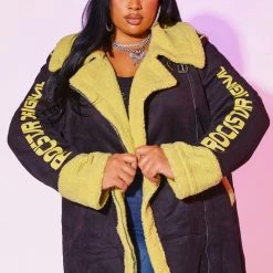 WOMENS JACKETS Best Seller CHARLOTTE JACKET - BLACK/YELLOW