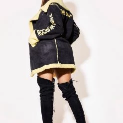WOMENS JACKETS Best Seller CHARLOTTE JACKET - BLACK/YELLOW