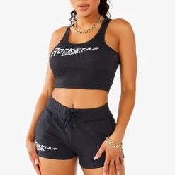 WOMENS ACTIVE SHORT SETS JULIAH SHORT SET - CHARCOAL