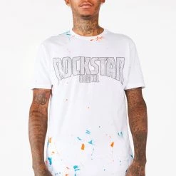 MENS SHORT SETS Track Sets RANDALL CRYSTAL LIGHTING SHORT SET-WHITE