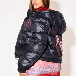 WOMENS OUTERWEAR LUCY PUFFER JACKET - BLACK