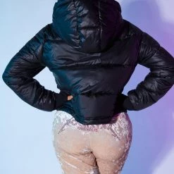 WOMENS OUTERWEAR Best Seller ROSE PUFFER JACKET - BLACK 10 WOMENS OUTERWEAR Best Seller ROSE PUFFER JACKET - BLACK