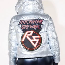 WOMENS OUTERWEAR LUCY PUFFER JACKET - SILVER 9 WOMENS OUTERWEAR LUCY PUFFER JACKET - SILVER