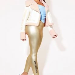 WOMENS PANTS MEG LEGGINGS - GOLD 5 WOMENS PANTS MEG LEGGINGS - GOLD