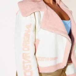 WOMENS JACKETS Best Seller LIA JACKET - CREAM/PINK