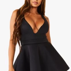 WOMENS DRESSES ROBIN DRESS - BLACK
