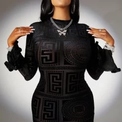 WOMENS DRESSES DAMARA DRESS-BLACK