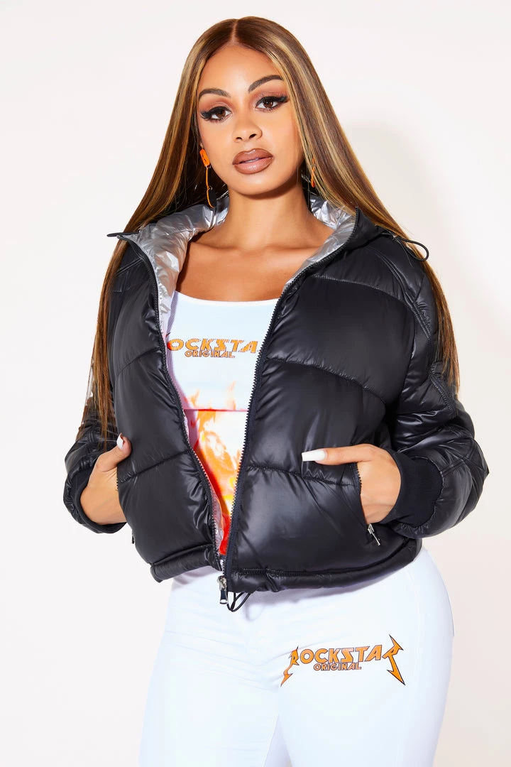 WOMENS OUTERWEAR Best Seller DARA PUFFER JACKET - BLACK 2 WOMENS OUTERWEAR Best Seller DARA PUFFER JACKET - BLACK