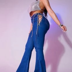 WOMENS JEANS RUBI ROSE BOOTH JEAN-MEDIUM WASH Best Seller