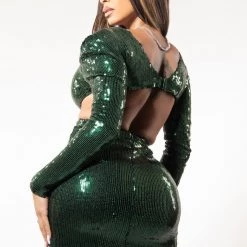 WOMENS DRESSES Best Seller VICTORIA DRESS-GREEN