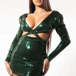 WOMENS DRESSES Best Seller VICTORIA DRESS-GREEN