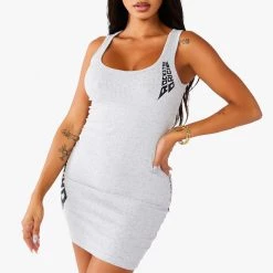WOMENS DRESSES Best Seller ADDISON DRESS - HEATHER GREY