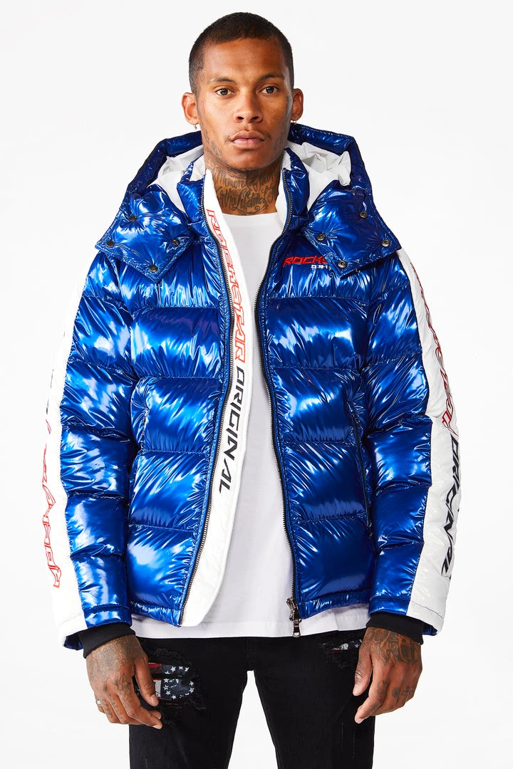 MENS OUTERWEAR Jackets & Outerwear Metallic Royal Blue Alasia Puffer Jacket 3 MENS OUTERWEAR Jackets & Outerwear Metallic Royal Blue Alasia Puffer Jacket