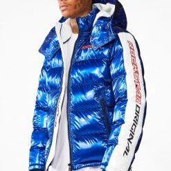 MENS OUTERWEAR Jackets & Outerwear Metallic Royal Blue Alasia Puffer Jacket 21 MENS OUTERWEAR Jackets & Outerwear Metallic Royal Blue Alasia Puffer Jacket