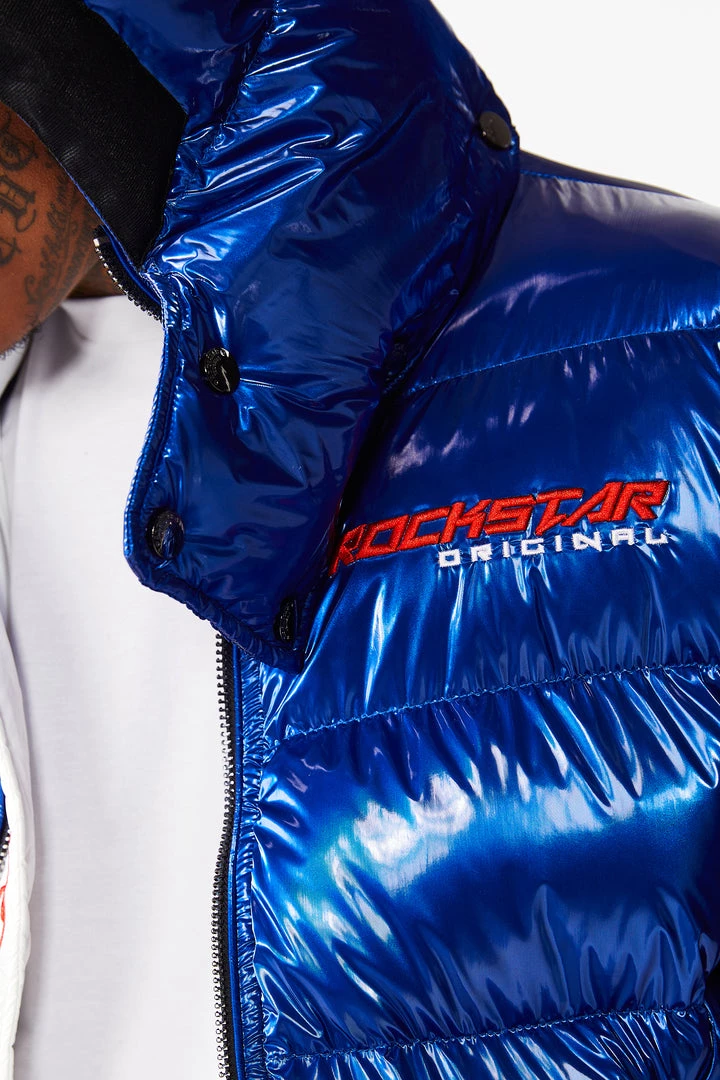 MENS OUTERWEAR Jackets & Outerwear Metallic Royal Blue Alasia Puffer Jacket 8 MENS OUTERWEAR Jackets & Outerwear Metallic Royal Blue Alasia Puffer Jacket