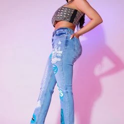 WOMENS JEANS RUBI ROSE FETTI JEAN - BLUE 11 WOMENS JEANS RUBI ROSE FETTI JEAN - BLUE