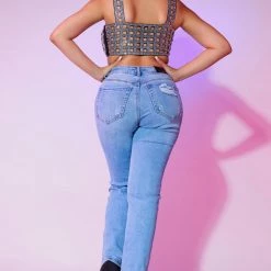 WOMENS JEANS RUBI ROSE FETTI JEAN - BLUE 14 WOMENS JEANS RUBI ROSE FETTI JEAN - BLUE