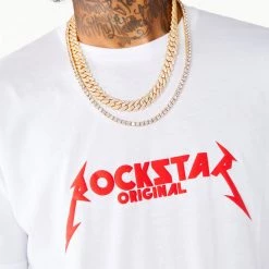 MENS TEES DIOGO PRINTED T-SHIRT- WHITE