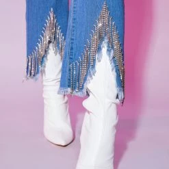 WOMENS JEANS RUBI ROSE TRAP JEAN-LIGHT WASH Best Seller