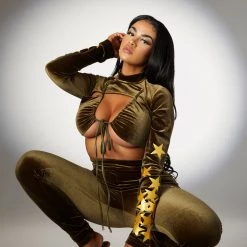 WOMENS ROMPERS & JUMPSUITS TYRA JUMPSUIT-OLIVE