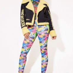 WOMENS JACKETS Best Seller LIA JACKET - BLACK/YELLOW