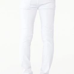MENS JEANS OSCAR SIGNATURE BIKER JEAN-WHITE