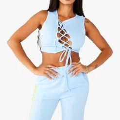 WOMENS DRESSES Best Seller KIRIA TRACK SET - BABY BLUE