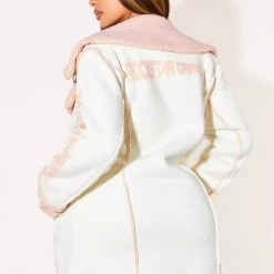 WOMENS JACKETS CHARLOTTE JACKET - CREAM/PINK