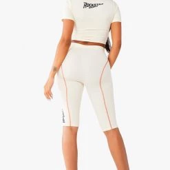 WOMENS ACTIVE SHORT SETS NERIAH ACTIVE BIKER SET - CREAM