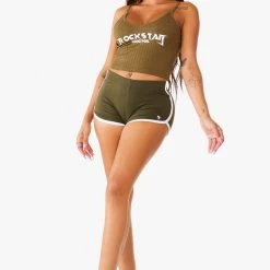 WOMENS ACTIVE SHORT SETS GRACE SHORT SET - OLIVE