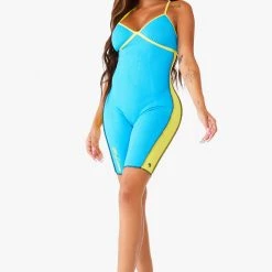 WOMENS ROMPERS & JUMPSUITS Best Seller HAYDEN ROMPER - TURQUOISE/YELLOW