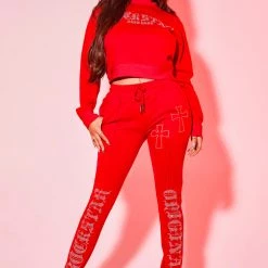 WOMENS TRACK SETS CHERIE TRACKSET-RED