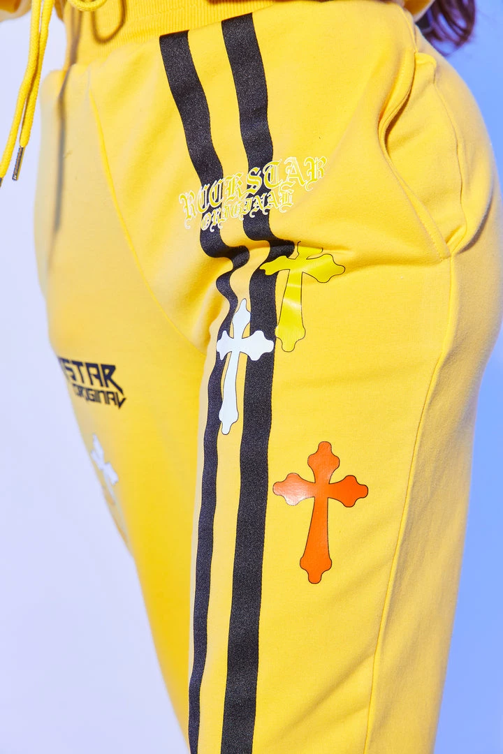 WOMENS TRACK SETS NATASHA TRACKSET-YELLOW 5 WOMENS TRACK SETS NATASHA TRACKSET-YELLOW