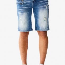 MENS SHORTS KENNY DENIM SHORT- BLUE